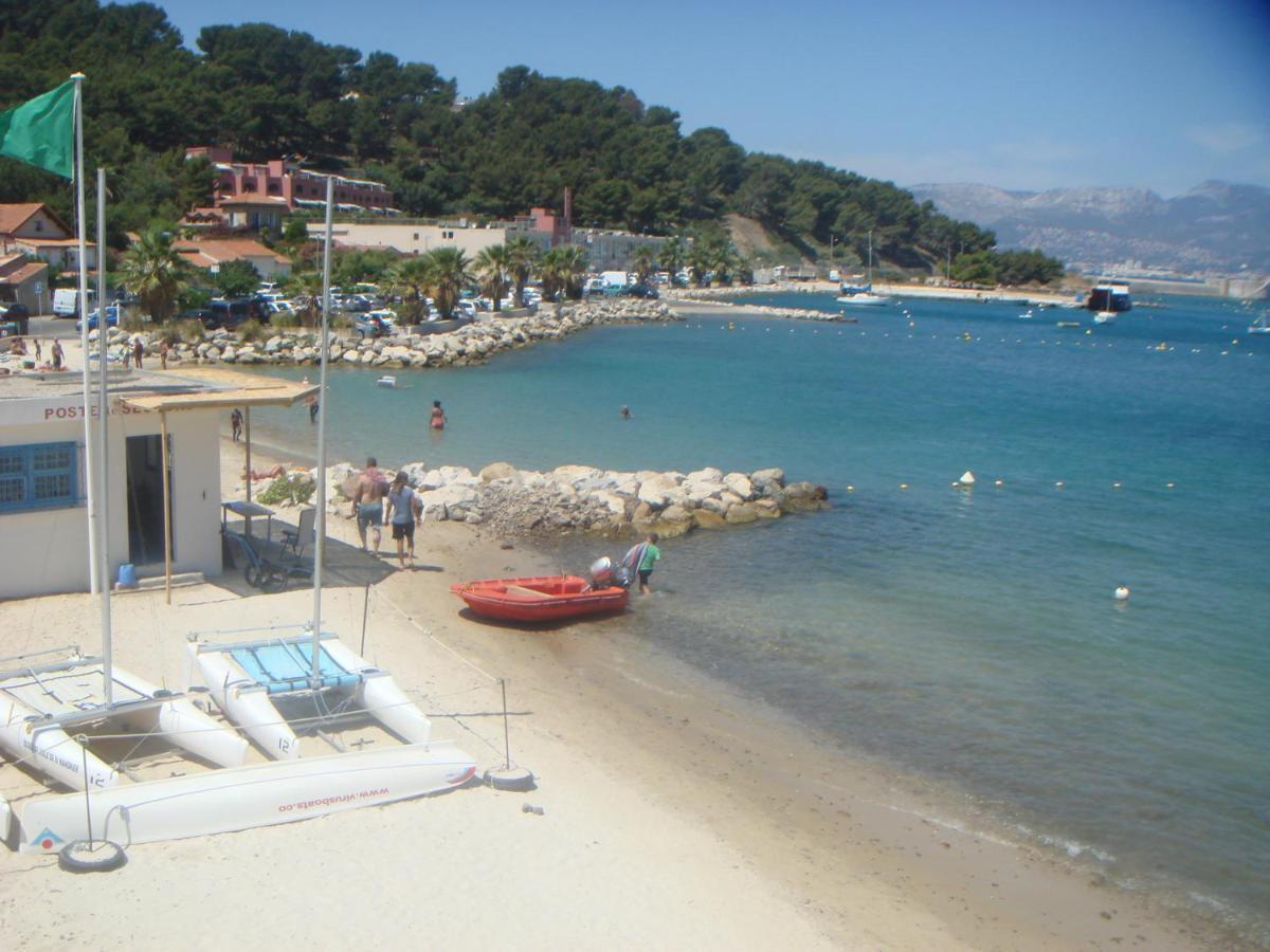 Petite Etoile de Mer: Beachfront Studio with Terrace Saint-Mandrier-sur-Mer Exterior photo